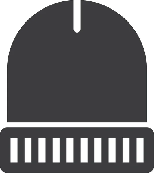 Beanie Icono Web Ilustración Simple — Vector de stock