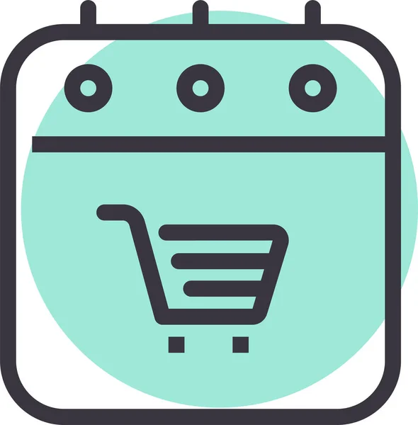 Icono Del Carrito Compras Ilustración Del Vector — Archivo Imágenes Vectoriales