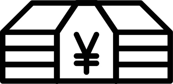 Yen Icône Monnaie Web Illustration Vectorielle Simple — Image vectorielle