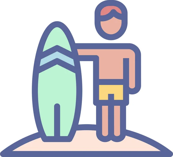 Surfen Web Symbol Einfache Illustration — Stockvektor