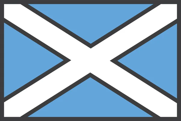 Schotse Landvlag Vectorillustratie — Stockvector
