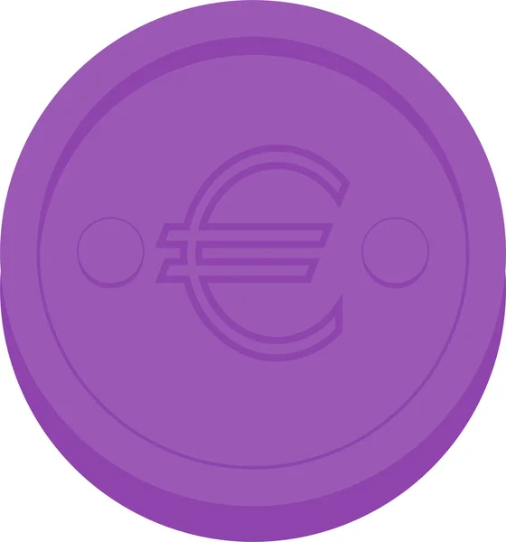 Euro Icono Web Vector Ilustración — Vector de stock