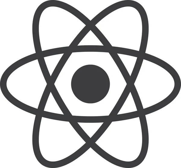 Atom Web Ikone Einfaches Design — Stockvektor