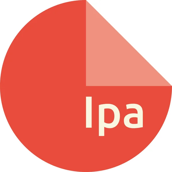 Διανυσματική Απεικόνιση Της Μορφής Αρχείου Ipa — Διανυσματικό Αρχείο