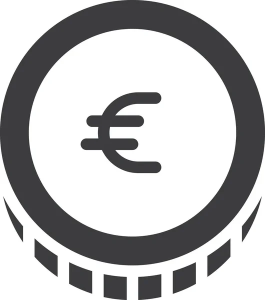 Euro Web Icon Vektor Illustration — Stockvektor