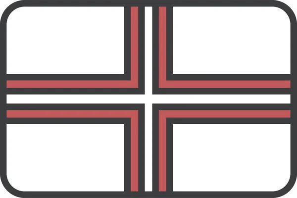 Latvia Land Flagga Vektor Illustration — Stock vektor