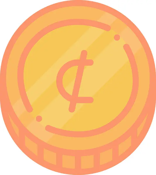 Bitcoin Icono Web Ilustración Simple — Vector de stock