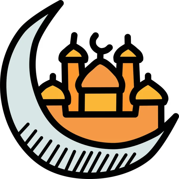 Ramadan Kareem Icono Web — Vector de stock