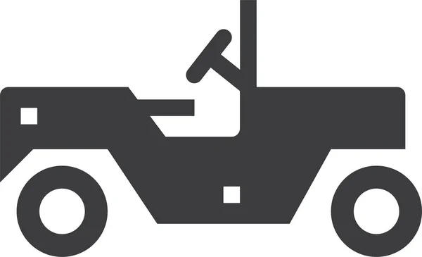 Tracteur Icône Web Illustration Simple — Image vectorielle