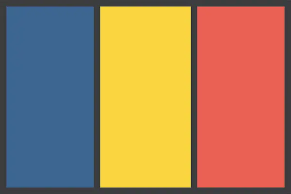 ルーマニア国旗ベクトルイラスト — ストックベクタ