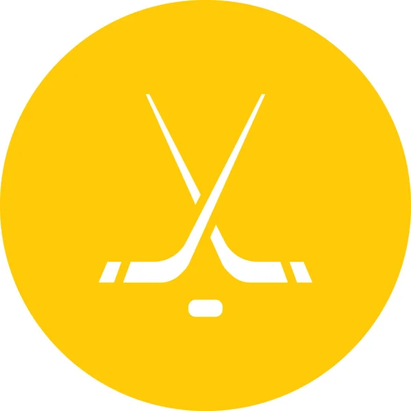 Ikona Hokeja Lodzie Web Prosty Wektor Ilustracja — Wektor stockowy