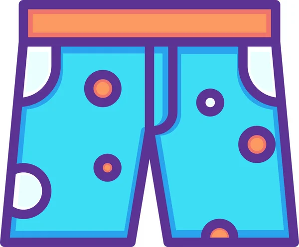 Shorts Web Icon Simple Design — Stock Vector