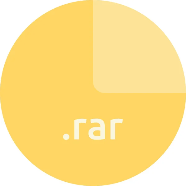 Vektorová Ilustrace Formátu Souboru Rar — Stockový vektor