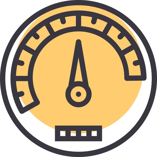 Tacho Web Symbol Einfache Illustration — Stockvektor