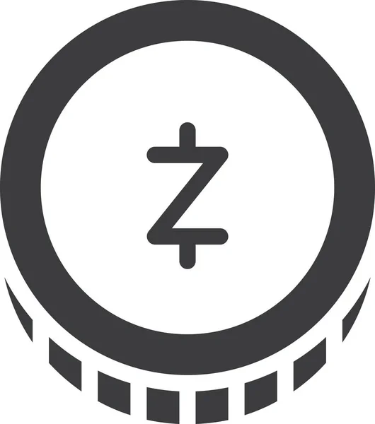 Zcash Веб Іконка Проста Ілюстрація — стоковий вектор