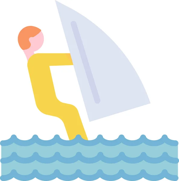 Surfing Web Icon Simple Illustration — Stock Vector