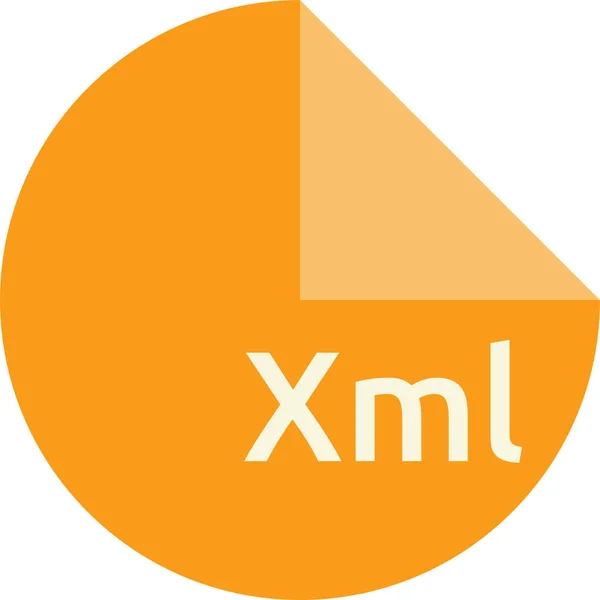 Xml Fájl Vektoros Ábrázolása — Stock Vector