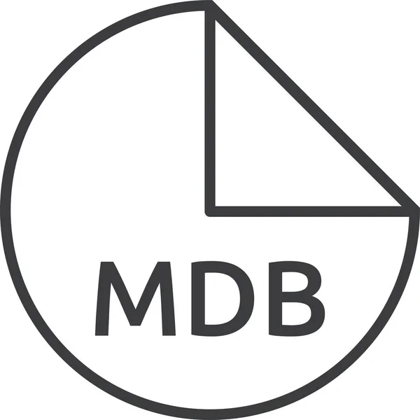 Mdb文件格式的矢量说明 — 图库矢量图片