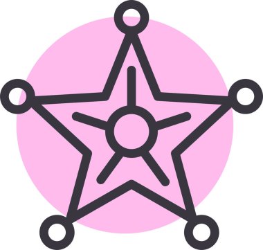 yıldız web simgesi basit tasarım 