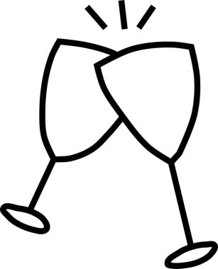 Kokteyl. Web simgesi basit tasarım