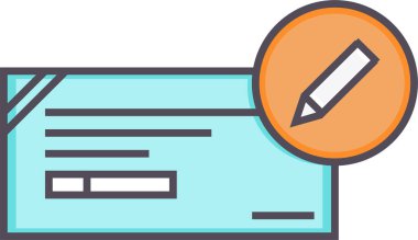 Belge. Web simgesi basit illüstrasyon