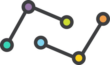 finans ve iş web simgesi, basit vektör illüstrasyonu  