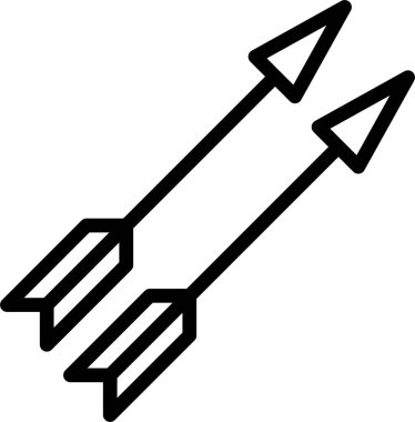 okçuluk web simgesi, basit vektör illüstrasyonu 