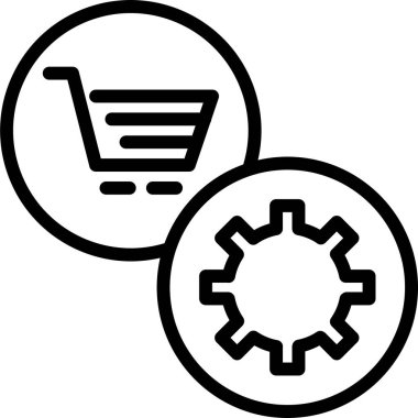 Ayarlar web simgesi basit illüstrasyon