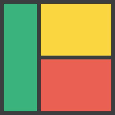 Benin ülke bayrağı, vektör illüstrasyonu 