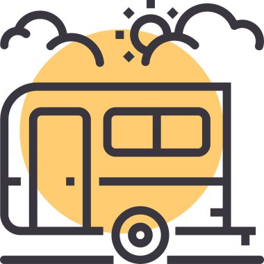 tren. Web simgesi basit illüstrasyon