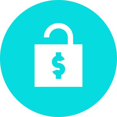 Modern b 'nin vektör illüstrasyonu kilit simgesinden yoksun