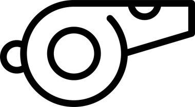 vektör illüstrasyonu, ıslık simgesi biçimi