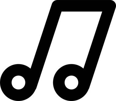 Müzik. Web simgesi basit tasarım