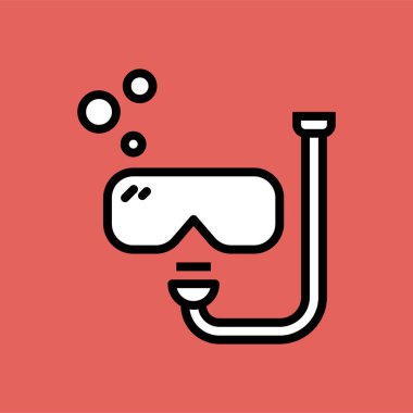 Dalış maskesi. Basit tasarım 