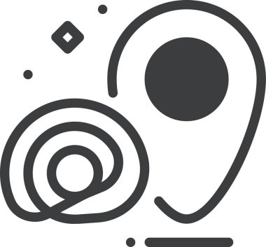 Uydu. Web simgesi basit illüstrasyon