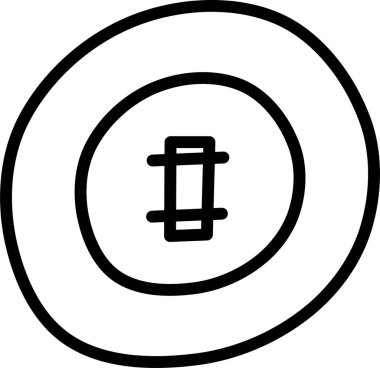 Kriket web simgesi basit illüstrasyon