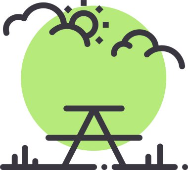 Sandalye. Web simgesi basit illüstrasyon