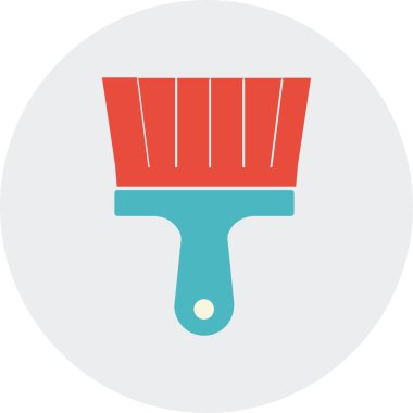 boya fırçası ikonu. vektör illüstrasyonu