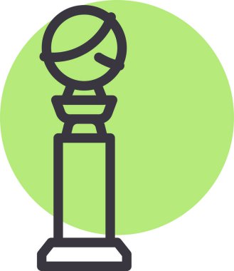 Kupa. Web simgesi basit illüstrasyon