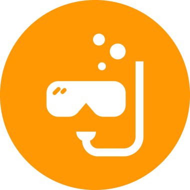 Dalış maskesi. Basit tasarım 