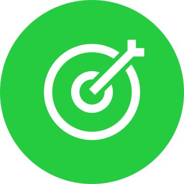 Hedef. Web simgesi basit illüstrasyon