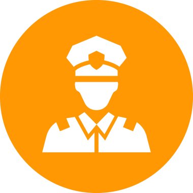 polis simgesi vektör illüstrasyonu