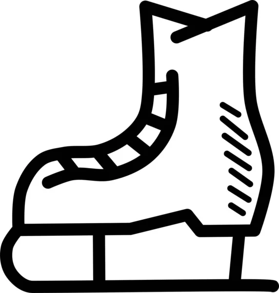 溜冰图标 简单的例子 — 图库矢量图片