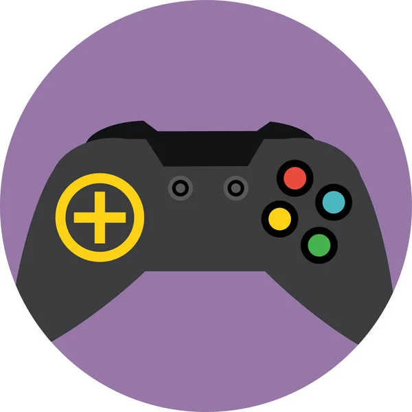 Consola Videojuegos Diseño Simple — Vector de stock