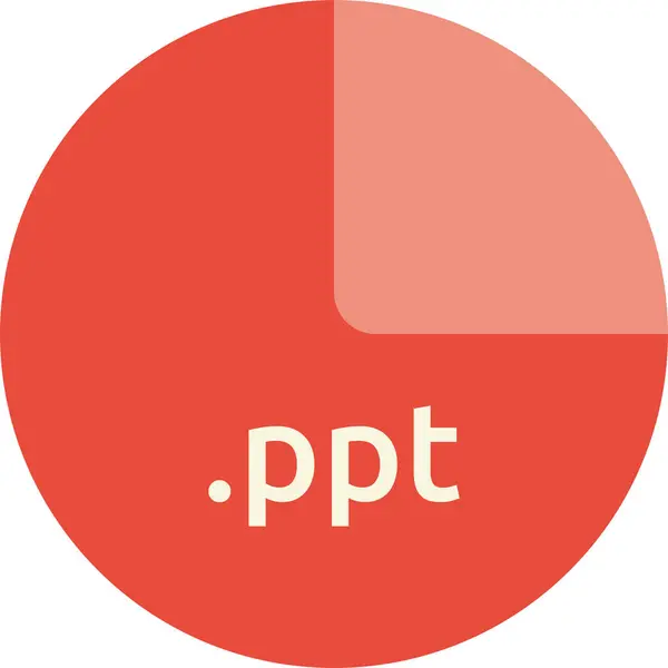 Ppt 포맷의 — 스톡 벡터