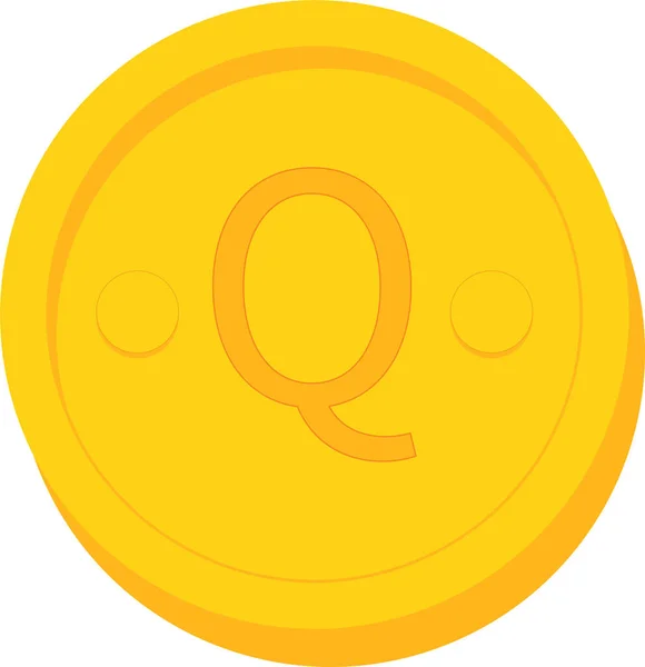 Goldene Münze Web Symbol Einfache Illustration — Stockvektor