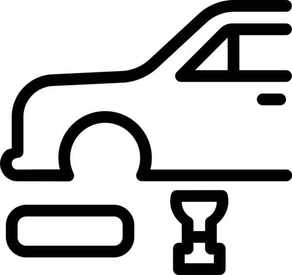 Kocsi Web Ikon Egyszerű Illusztráció — Stock Vector