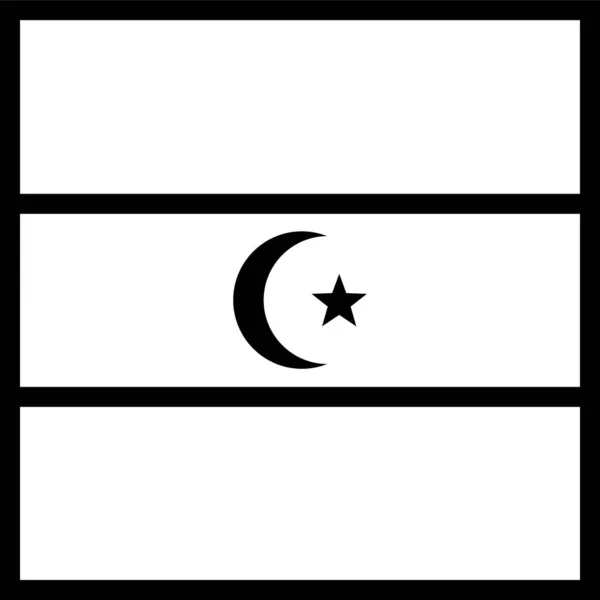 Libysche Flagge Vektorillustration — Stockvektor