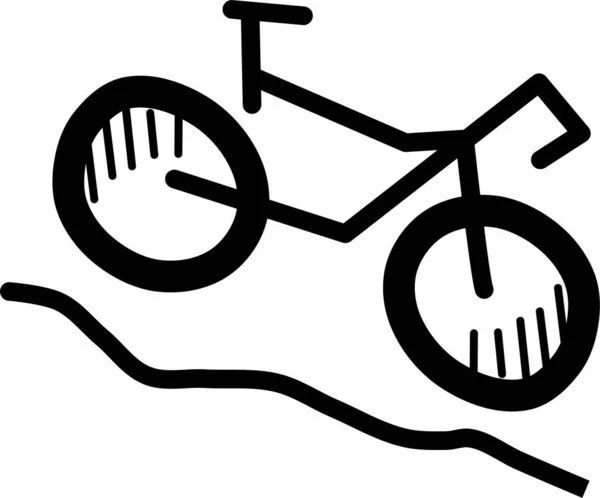 Bisiklet Web Simgesi Basit Illüstrasyon — Stok Vektör