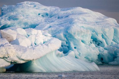 Kuzey Buz Denizi 'nde yüzen soyut Buzul